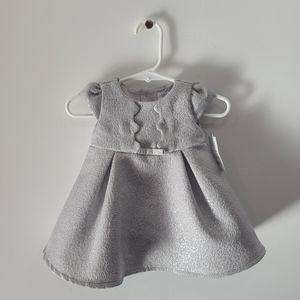 Carter's Silver Lamé Baby girl Infant Special Occasion Dress